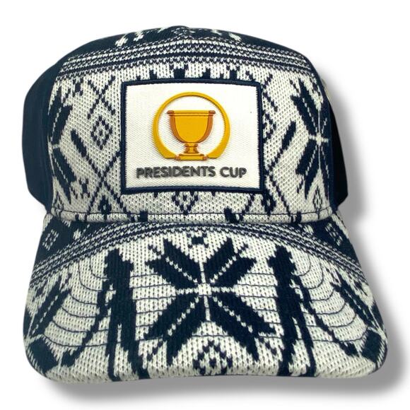 President's Cup Logo Hat Golf Adjustable Strap New W Tags - Picture 1 of 4